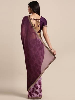 multicolor printed georgette saree with blouse 2