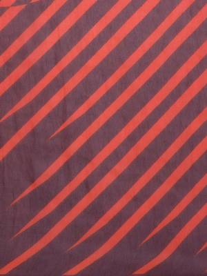 Red printed georgette saree with blouse 5