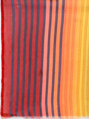 multicolor printed georgette saree with blouse 5
