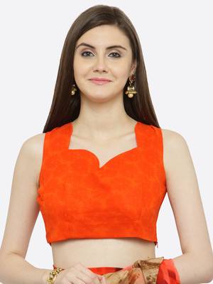 multicolor printed georgette saree with blouse 4