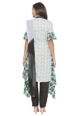 Off White Embroidered Cotton Salwar 3