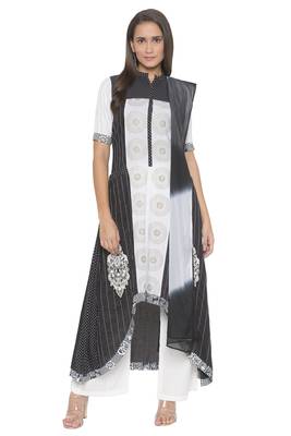 Black Embroidered Cotton Salwar 1