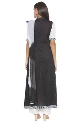 Black Embroidered Cotton Salwar 3