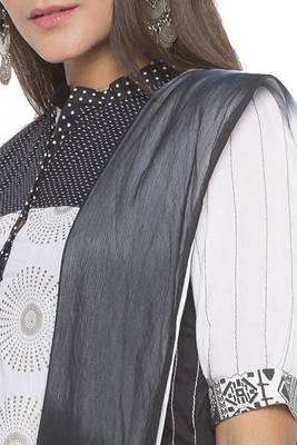 Black Embroidered Cotton Salwar 4
