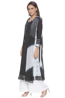 Black Embroidered
 Cotton Salwar 2