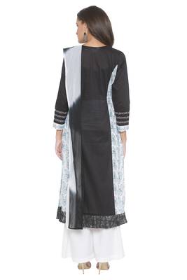 Black Embroidered
 Cotton Salwar 3