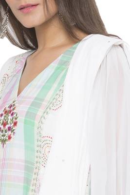 Pink Embroidered
 Cotton Salwar 4