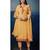 Yellow Embroidered Georgette Semi Stitched Salwar With Dupatta