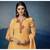 Yellow Embroidered Georgette Semi Stitched Salwar With Dupatta