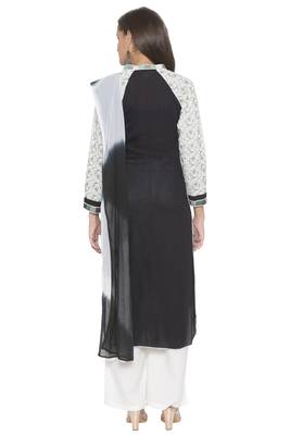 Black Embroidered Cotton Salwar 3