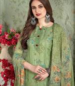 Green digital print cotton salwar