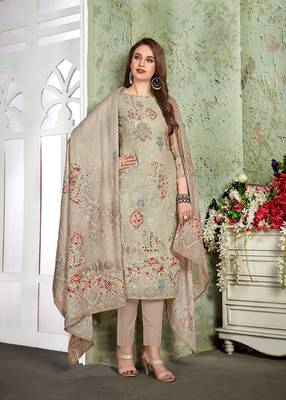 Grey digital print cotton salwar 1