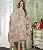 Grey digital print cotton salwar