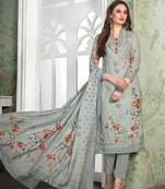 Grey digital print cotton salwar