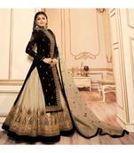 Designer Partywear Embroidery Black Georgette  Salwar Suit