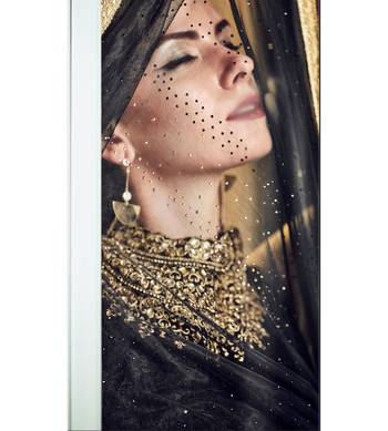Black Embroidered Art Silk Semi Stitched Salwar With Dupatta 4
