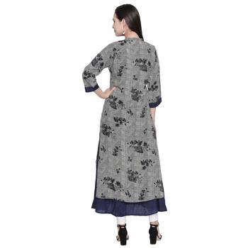 Black printed cotton ethnic-kurtis 2