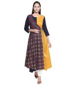 Multicolor printed cotton ethnic-kurtis
