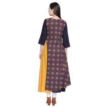 Multicolor printed cotton ethnic-kurtis 2
