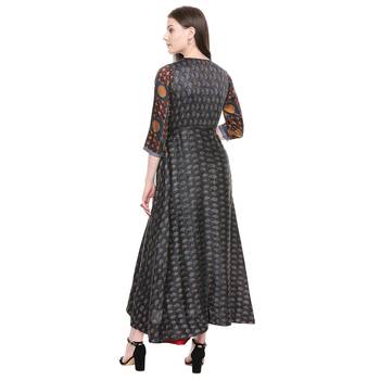 Multicolor printed cotton ethnic-kurtis 2