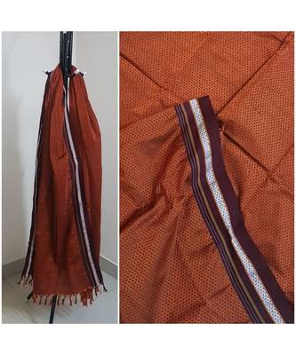 Brown handloom khun/khana dupatta 1