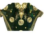 Green Georgette Embroidered Zari Work Islamic Kaftans
