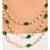 Green Gold Tone Stone And Pearl Necklace