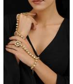 Gold Tone Kundan Haathphool