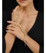 Gold Tone Kundan Haathphool