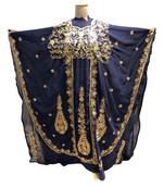 Black Georgette Embroidered Zari Work Islamic Kaftans