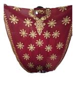Maroon Georgette Embroidered Zari Work Islamic Kaftans
