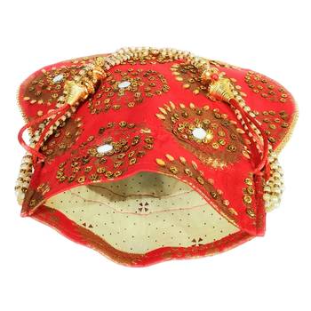Women's Designer Bridal Potli Clutch Bag for Partywear Red (Single Bag) 4