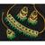 Designer Choker CZ Emerald Green Kundan Pearl Jewelry Set