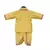 Yellow Chanderi Foil Printed Angrakha with Dhoti