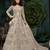Purple Embroidered Net Semi Stitched Salwar With Dupatta