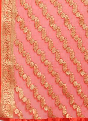 Navy Blue & Red Embroidery with velvet Work Unstitched salwar with dupatta 4