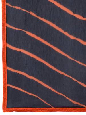 Orange Embroidery Unstitched salwar with dupatta 4