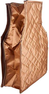 atorakushon   Satin Blouse Cover Clothes Storage Bag Wardrobe Garments Organiser Pack of 2 (golden) 3