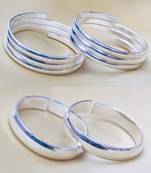 Silver toe-rings