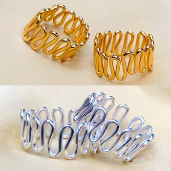 Silver & Gold toe-rings 1