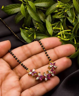 Multicolor diamond mangalsutra 1