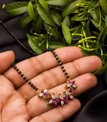 Multicolor diamond mangalsutra