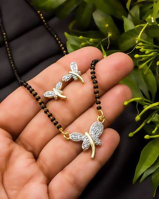 Multicolor diamond mangalsutra 2