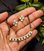 Multicolor diamond mangalsutra