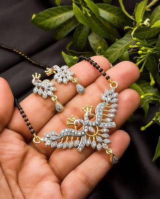 Multicolor diamond mangalsutra 1