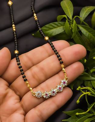 Multicolor diamond mangalsutra 2
