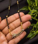 Multicolor diamond mangalsutra