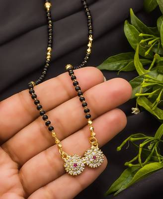 Multicolor diamond mangalsutra 1