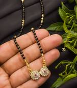 Multicolor diamond mangalsutra