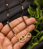 Multicolor diamond mangalsutra